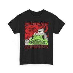 The Sacrifices Were Insufficient Graphic T-Shirt | Dark Humor Frog Tee | Surreal